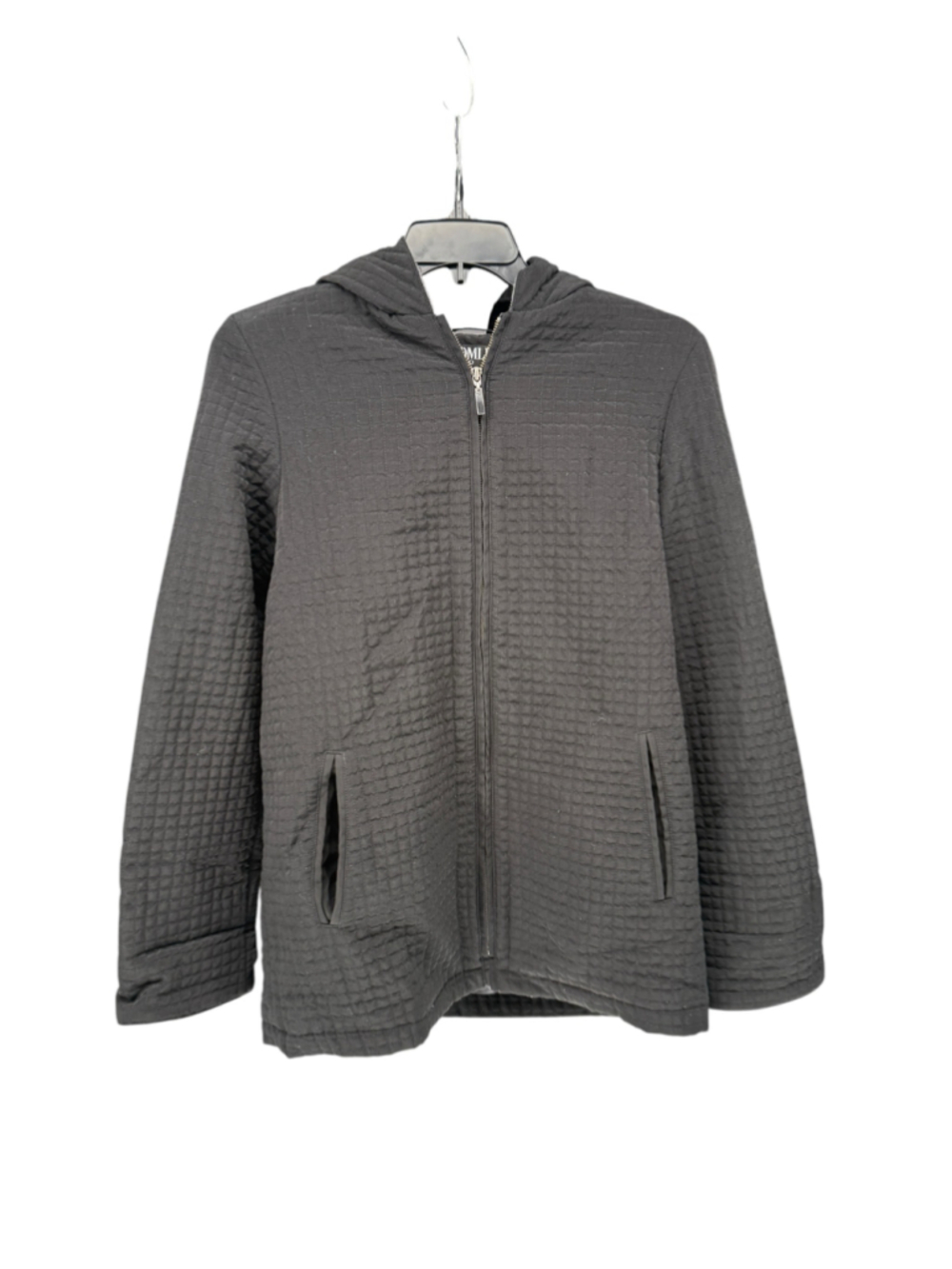 Women's Bromley Sport Quilted Zip-Up Hooded Jacket Grey Size M